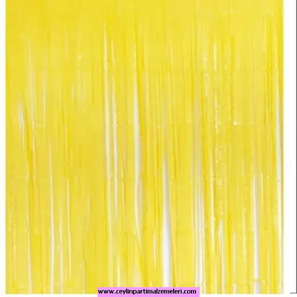 Makaron Sarı Duvar Püskülü